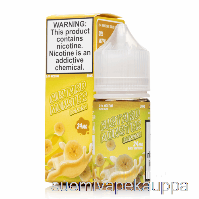 Vape Box Banaani - Vaniljakastike Hirviösuolat - 30ml 48mg